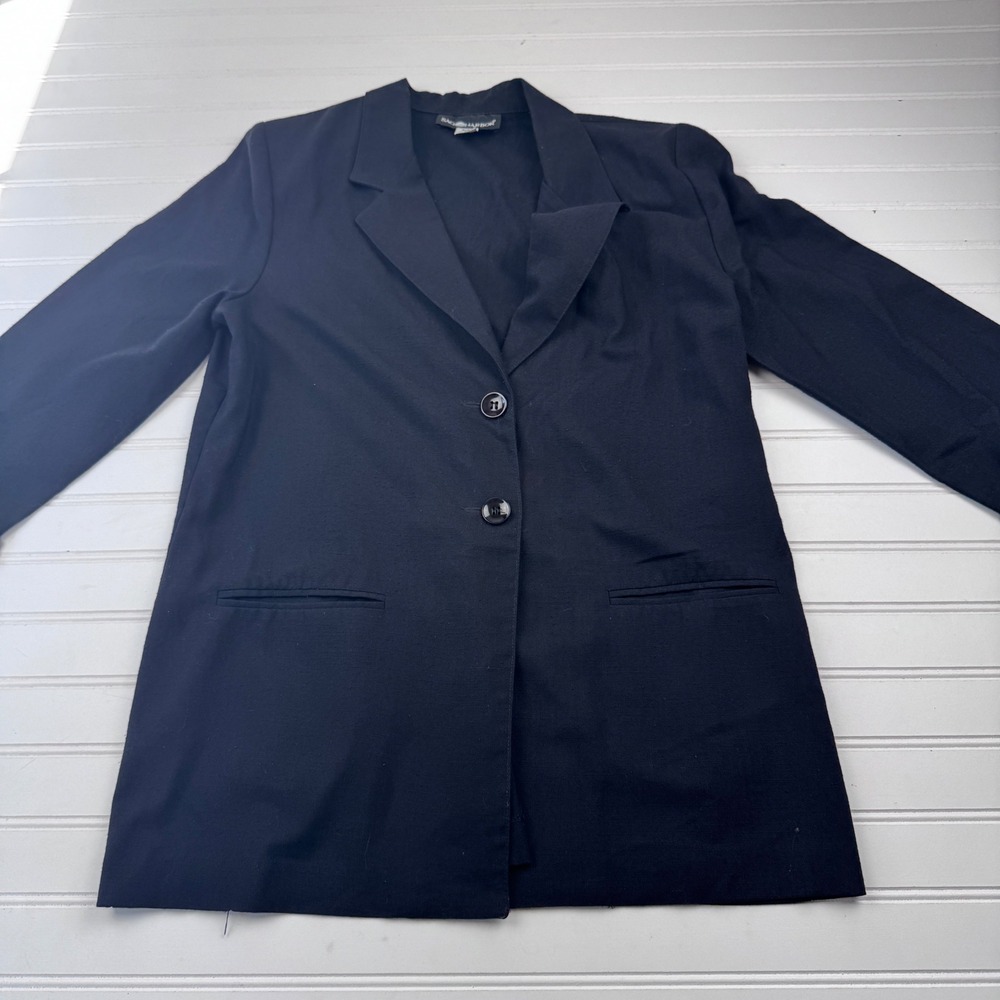 Vintage Sag Harbor Women's 12 Black 2 Button Blazer